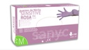 Guantes de nitrilo rosa sin polvo Sensitive 100u Sanyc