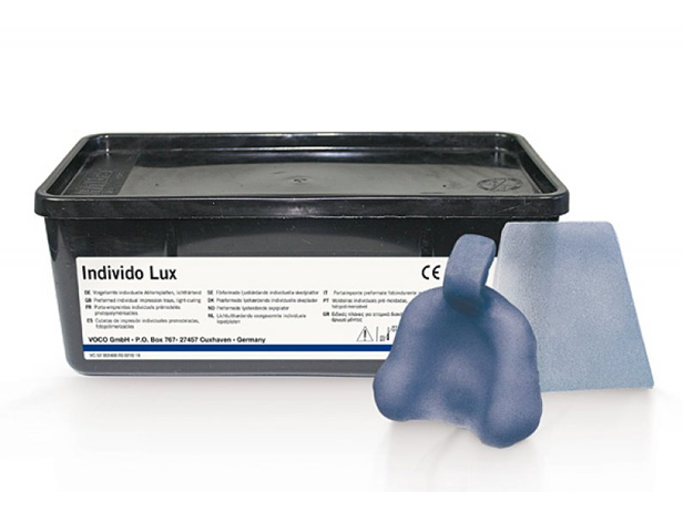 Individo Lux mandibular azul opaco Voco - Caja de 50 unidades.