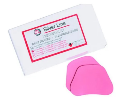 Planchas base superiores rosas 100u SILVER LINE