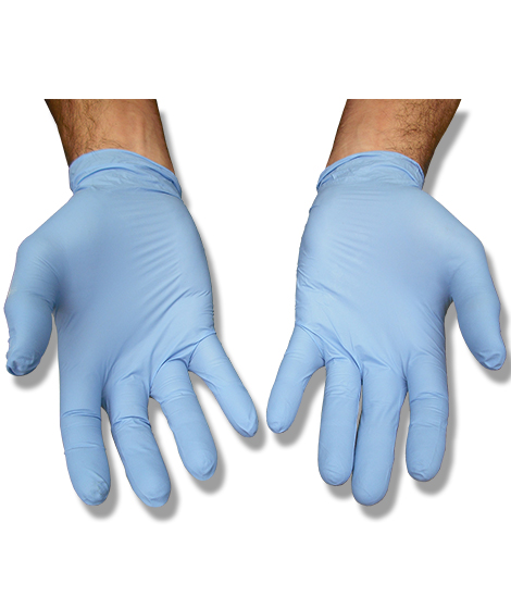 Guantes de nitrilo azul sin polvo Sensitive 100u Sanyc