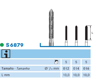 Fresa diamante turbina Fig.S6879314 - Komet 5u