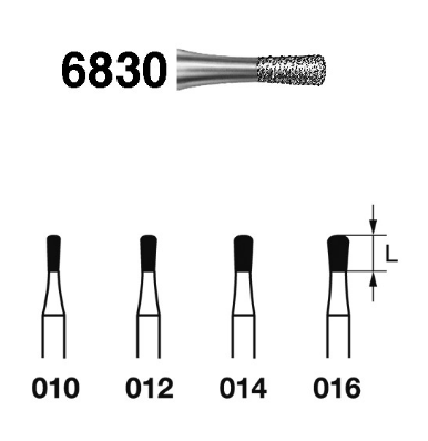 Fresa diamante turbina Fig.6830314 - Komet 5u