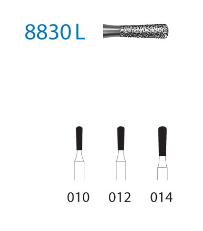 Fresa diamante turbina Fig.8830L314 - Komet 5u