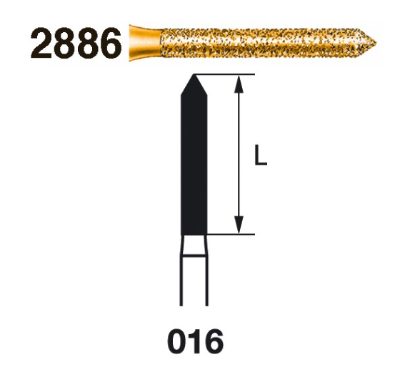 Fresa diamante turbina Fig.2886314 S2000 - Komet 5u