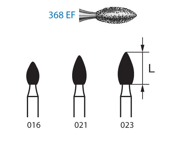 Fresa diamante turbina Fig.368EF314 - Komet 5u