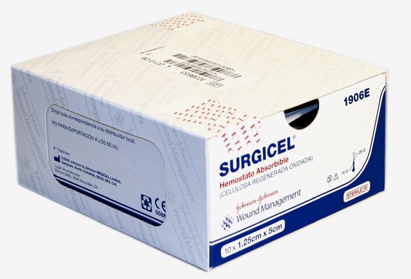 Apósito hemostático Surgicel 10 u.