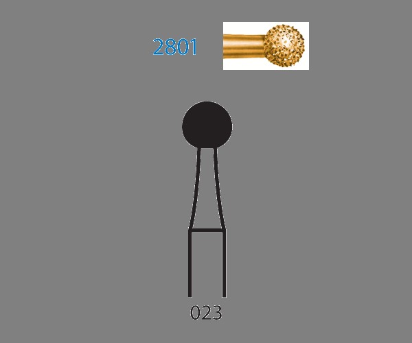 Fresa diamante turbina Fig.2801314 cal.023 S2000 - Komet 5u