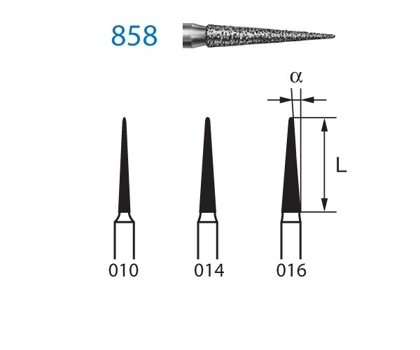 Fresa diamante turbina Fig.858314 - Komet 5u