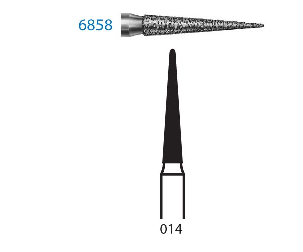 Fresa diamante turbina Fig.6858314 cal.014 - Komet 5u