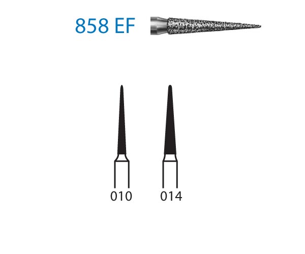 Fresa diamante turbina Fig.858EF314 - Komet 5u