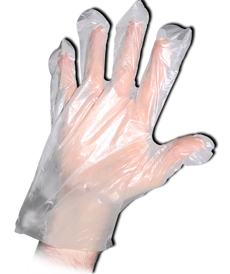 Guantes de plástico 100u