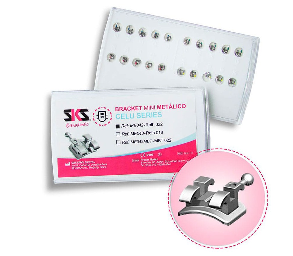 Brackets MBT metal mini con gancho Slot 0,22 SKS