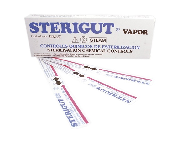 Sterigut indicador químico. - 250 tiras de 20cm