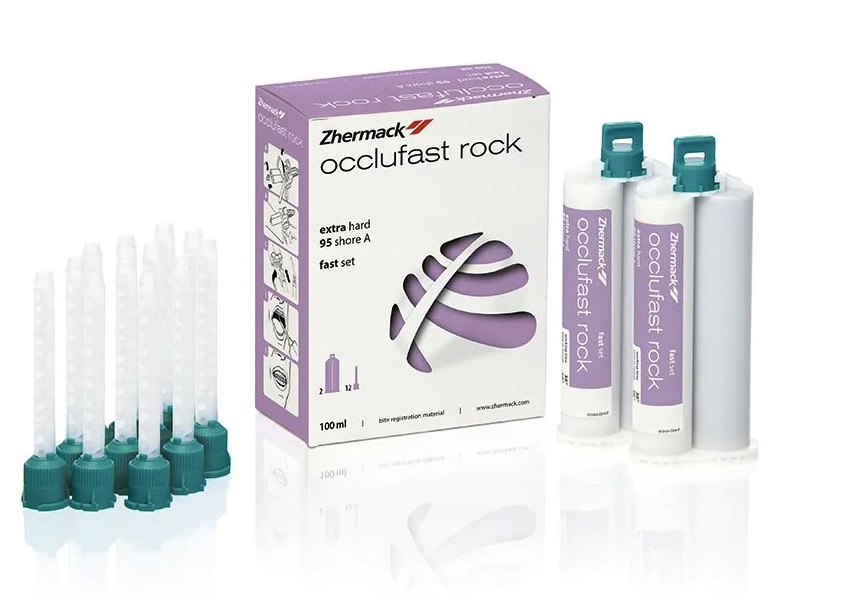 Occlufast Rock registro mordida 2x50ml 12 puntas Zhermack