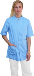 Camisa abotonada manga corta Azul