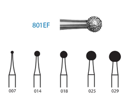 Fresa diamante turbina Fig.801EF314 - Komet 5u