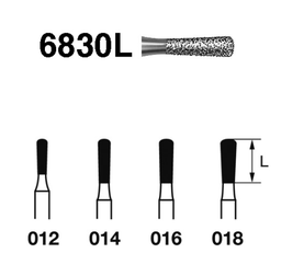 Fresa diamante turbina Fig.6830L314 - Komet 5u