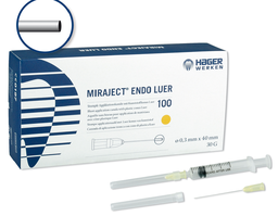 [020365] Agujas Miraject Endo-Luer 25G  0,5mm x 40mm 100u HAGER &amp; WERKEN