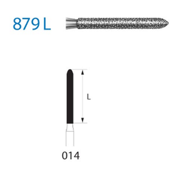 [879L.314.014] Fresa diamante turbina Fig.879L314 cal.014 - Komet 5u