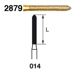 [2879.314.014] Fresa diamante turbina Fig.2879314 cal.014 S2000 - Komet 5u