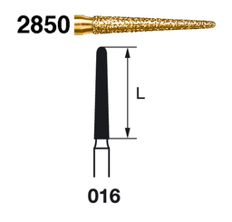 [2850.314.016] Fresa diamante turbina Fig.2850314 cal.016 S2000 - Komet 5u