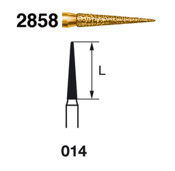 [2858.314.014] Fresa diamante turbina Fig.2858314 cal.014 S2000 - Komet 5u