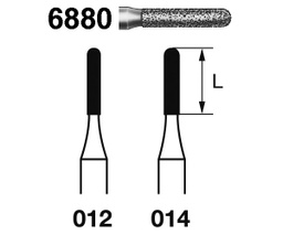 Fresa diamante turbina Fig.6880314 - Komet 5u