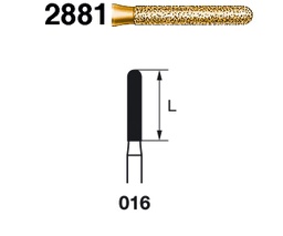 [2881.314.016] Fresa diamante turbina Fig.2881314 cal.016 S2000 - Komet 5u