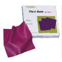 [z6520] Diques Flexidam Non Latex 15x15cm violeta 30u Roeko